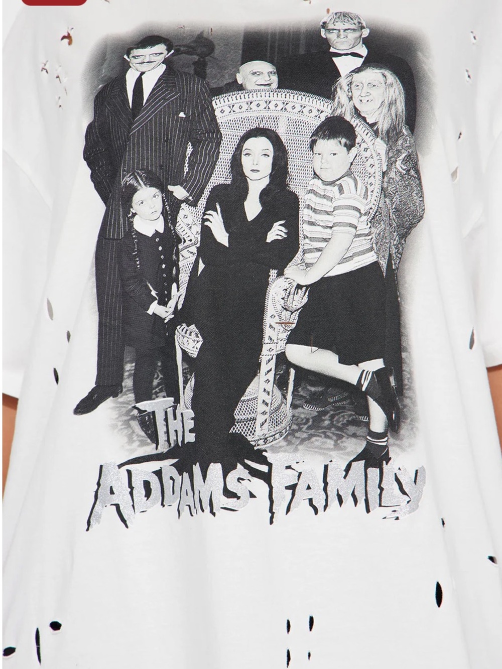 Forever 21 Black Addams Family Graphic Tee